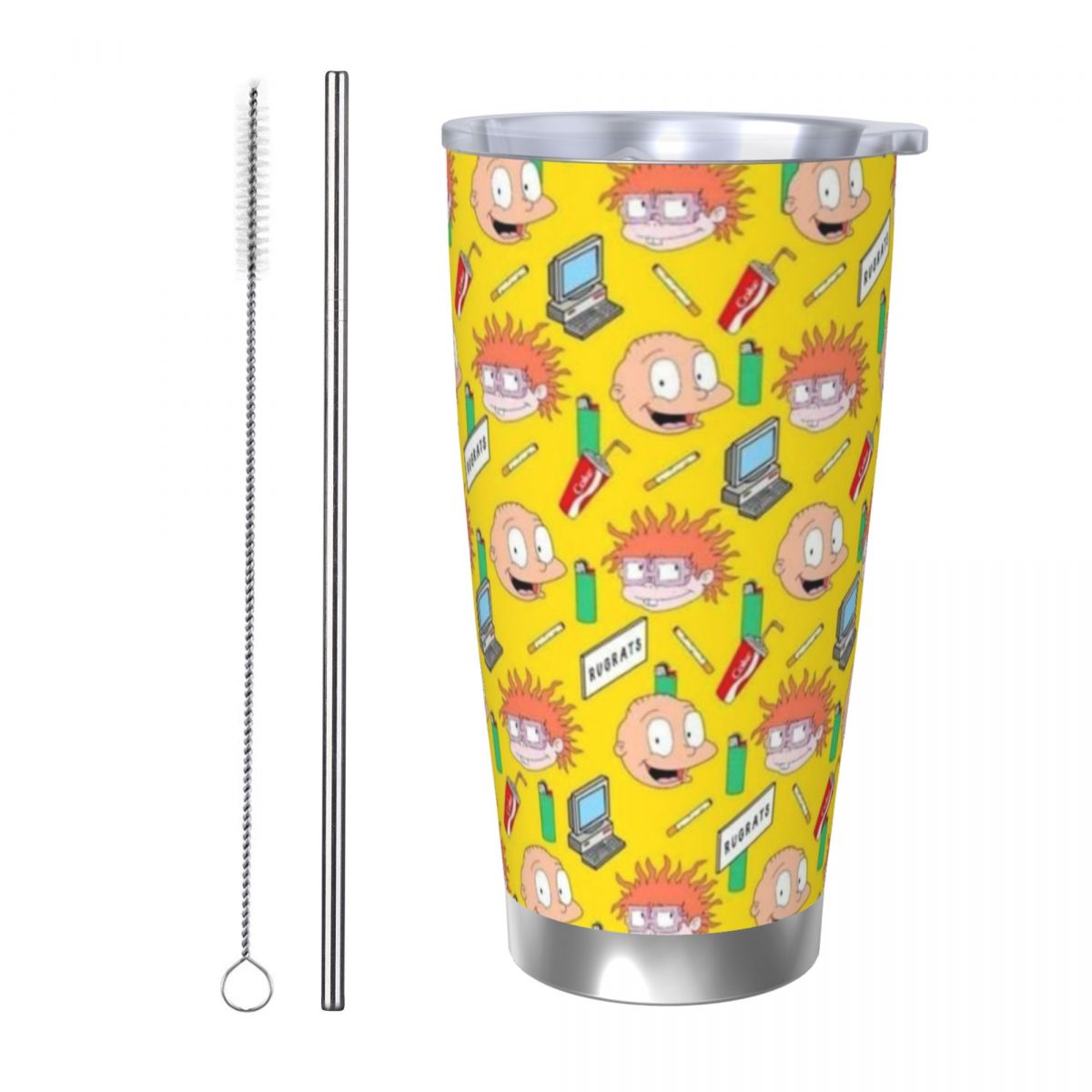 Stainless Steel Straw - R-Rugrats 20oz Paslanmaz Çelik Araba Kupası