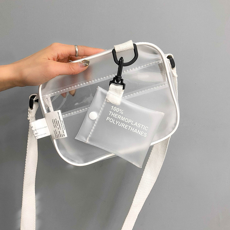 Linen Bag Bulk - Rahat PVC Şeffaf Çanta Kadın Crossbody