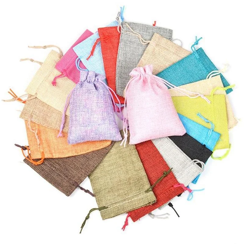 50 adet/grup 7x9 9x12 10x14 13 - Linen Bag Bulk incelemesi ve fiyatı