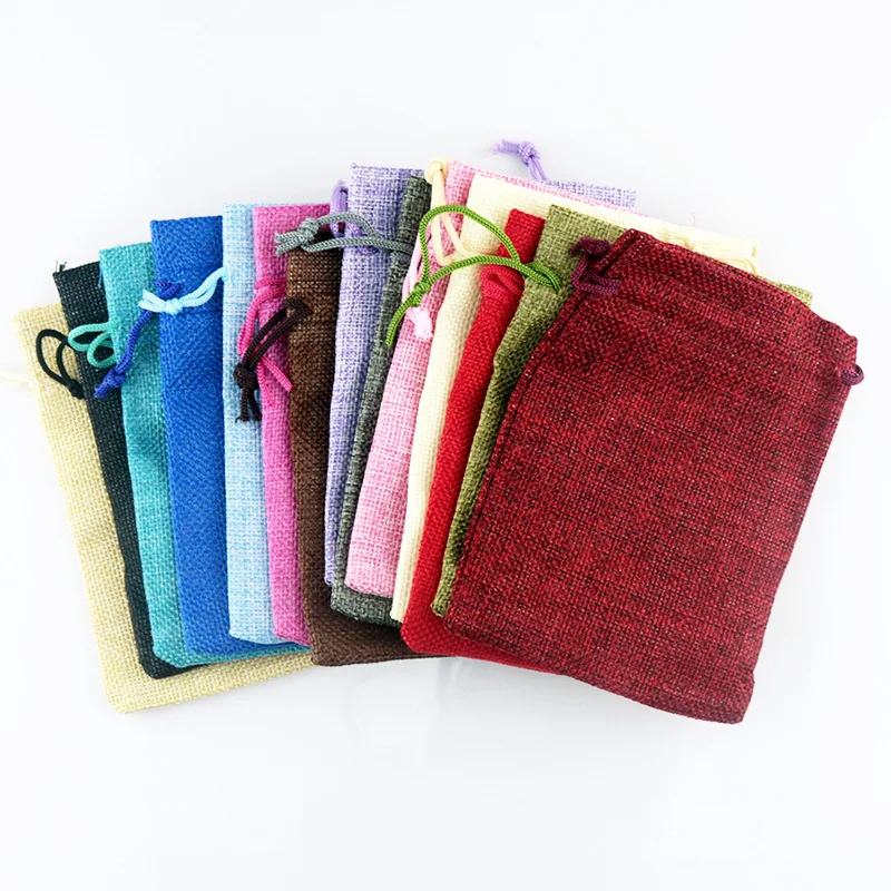 50 adet/grup 7x9 9x12 10x14 13 - Linen Bag Bulk incelemesi ve fiyatı