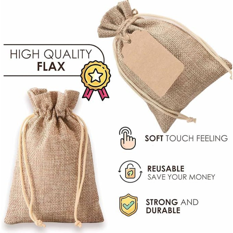 21/51 adet Keten Paket Cebi, Y - Linen Bag Bulk incelemesi ve fiyatı