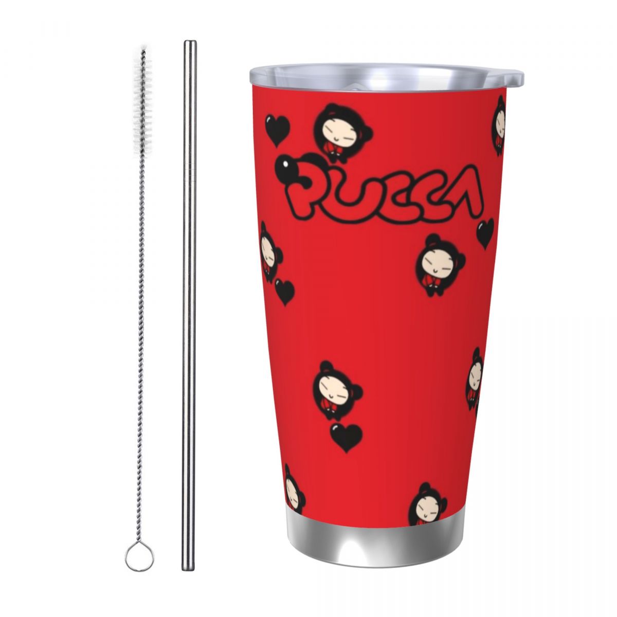 Sevimli Çizgi Film Pucca 20oz  - Stainless Steel Straw incelemesi ve fiyatı
