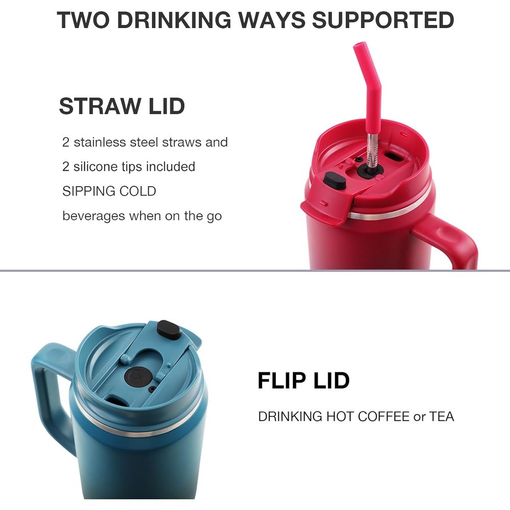 40 oz Yalıtımlı Seyahat Kupası - Stainless Steel Straw incelemesi ve fiyatı