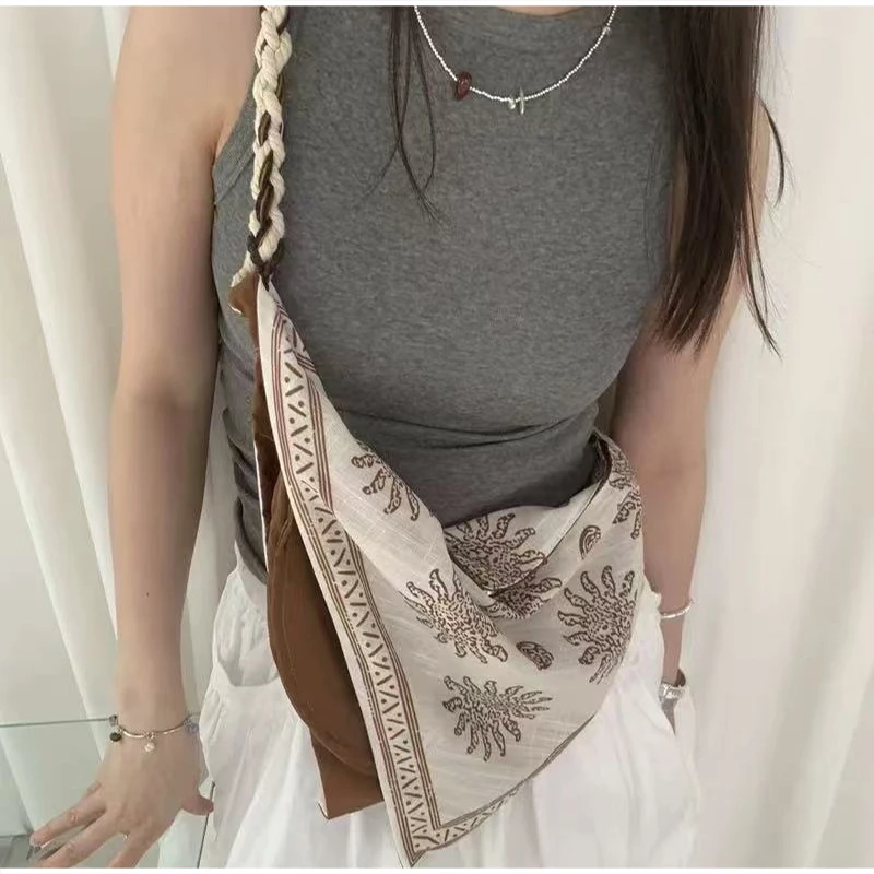 Bohemian Üçgen Omuz Crossbody  - Linen Bag Bulk incelemesi ve fiyatı
