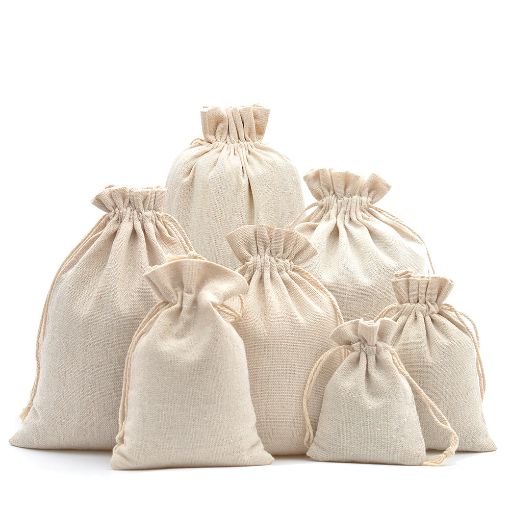 10 adet Pamuk Keten İpli Hediy - Linen Bag Bulk incelemesi ve fiyatı